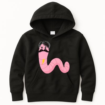 Worm With A Mustache James Tom Ariana Reality Kids Hoodie