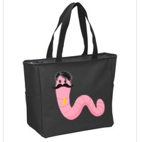 Worm With A Mustache James Tom Ariana Reality Zip Tote Bag