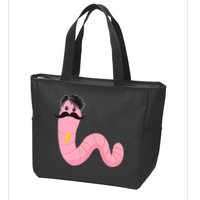 Worm With A Mustache James Tom Ariana Reality Zip Tote Bag
