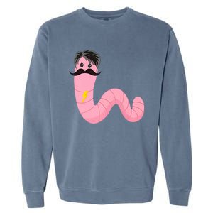 Worm With A Mustache James Tom Ariana Reality Garment-Dyed Sweatshirt