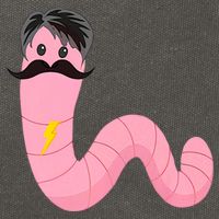 Worm With A Mustache James Tom Ariana Reality Cotton Canvas Backpack