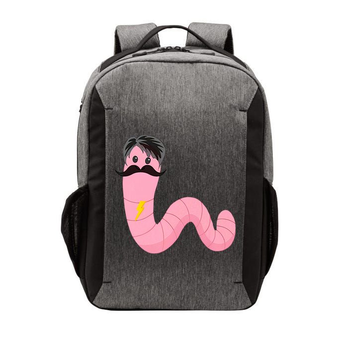 Worm With A Mustache James Tom Ariana Reality Vector Backpack