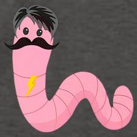Worm With A Mustache James Tom Ariana Reality Vector Backpack