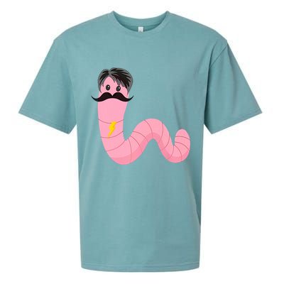 Worm With A Mustache James Tom Ariana Reality Sueded Cloud Jersey T-Shirt