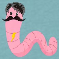 Worm With A Mustache James Tom Ariana Reality Sueded Cloud Jersey T-Shirt