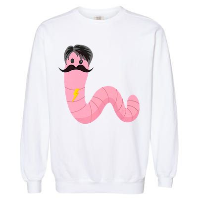 Worm With A Mustache James Tom Ariana Reality Garment-Dyed Sweatshirt