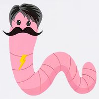Worm With A Mustache James Tom Ariana Reality Garment-Dyed Sweatshirt