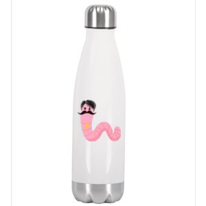 Worm With A Mustache James Tom Ariana Reality Stainless Steel Insulated Water Bottle