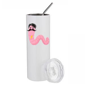 Worm With A Mustache James Tom Ariana Reality Stainless Steel Tumbler