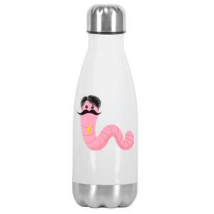 Worm With A Mustache James Tom Ariana Reality Stainless Steel Insulated Water Bottle