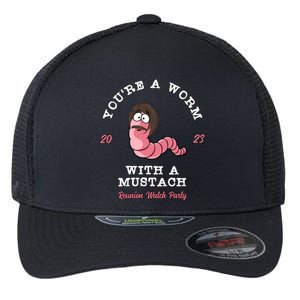 Worm With A Mustache James Tom Ariana Reality Flexfit Unipanel Trucker Cap