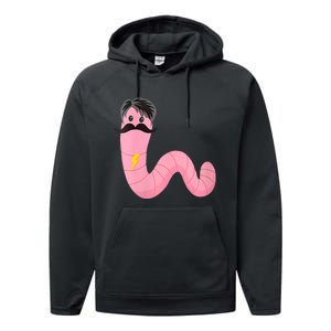 Worm With A Mustache James Tom Ariana Reality Performance Fleece Hoodie