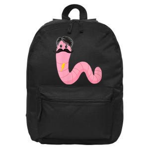 Worm With A Mustache James Tom Ariana Reality 16 in Basic Backpack