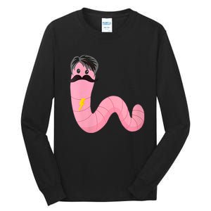 Worm With A Mustache James Tom Ariana Reality Tall Long Sleeve T-Shirt