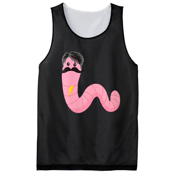 Worm With A Mustache James Tom Ariana Reality Mesh Reversible Basketball Jersey Tank