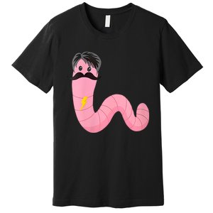 Worm With A Mustache James Tom Ariana Reality Premium T-Shirt