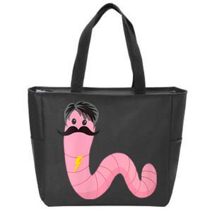 Worm With A Mustache James Tom Ariana Reality Zip Tote Bag