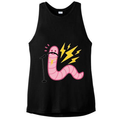 Worm With A Mustache Tom Ariana Reality Ladies PosiCharge Tri-Blend Wicking Tank