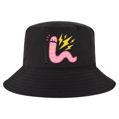 Worm With A Mustache Tom Ariana Reality Cool Comfort Performance Bucket Hat