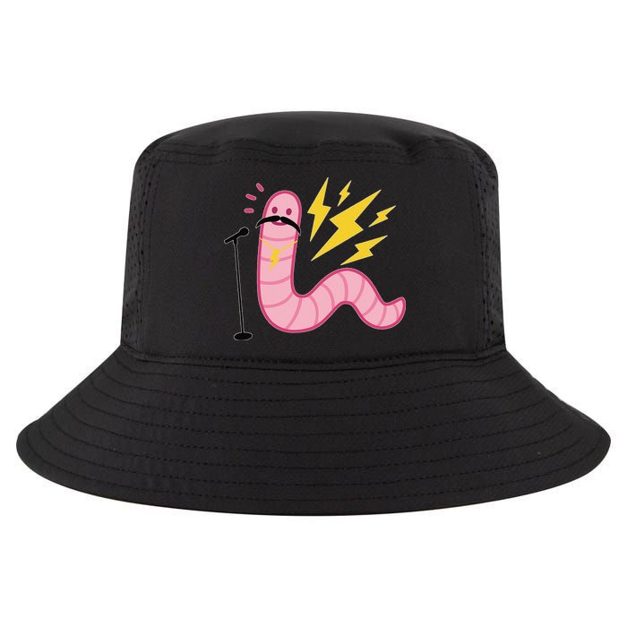 Worm With A Mustache Tom Ariana Reality Cool Comfort Performance Bucket Hat