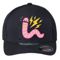Worm With A Mustache Tom Ariana Reality Flexfit Unipanel Trucker Cap