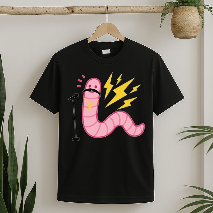 Worm With A Mustache Tom Ariana Reality T-Shirt