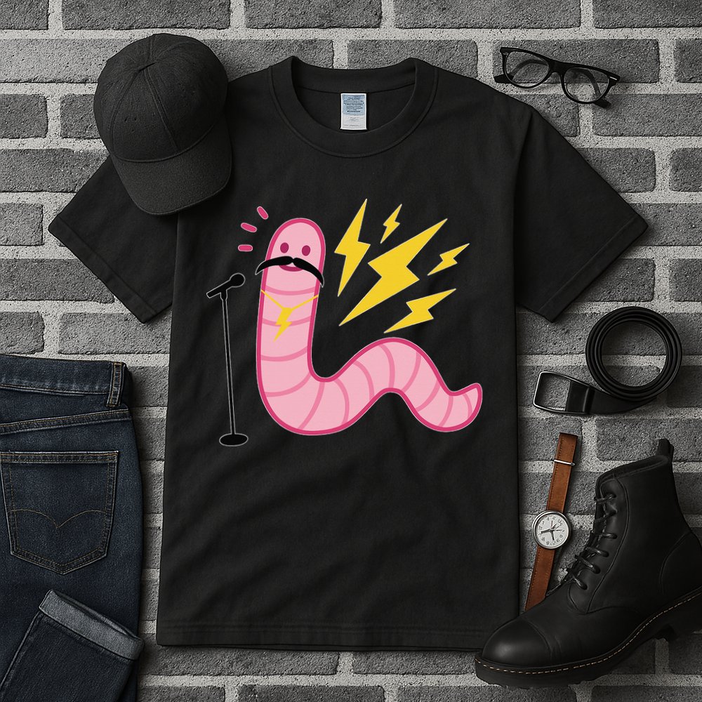 Worm With A Mustache Tom Ariana Reality Tall T-Shirt