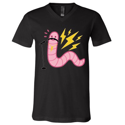 Worm With A Mustache Tom Ariana Reality V-Neck T-Shirt
