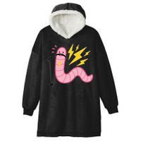 Worm With A Mustache Tom Ariana Reality Hooded Wearable Blanket