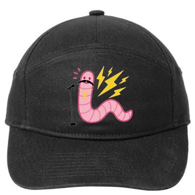 Worm With A Mustache Tom Ariana Reality 7-Panel Snapback Hat