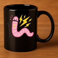 Worm With A Mustache Tom Ariana Reality 11oz C Handle Ceramic Mug