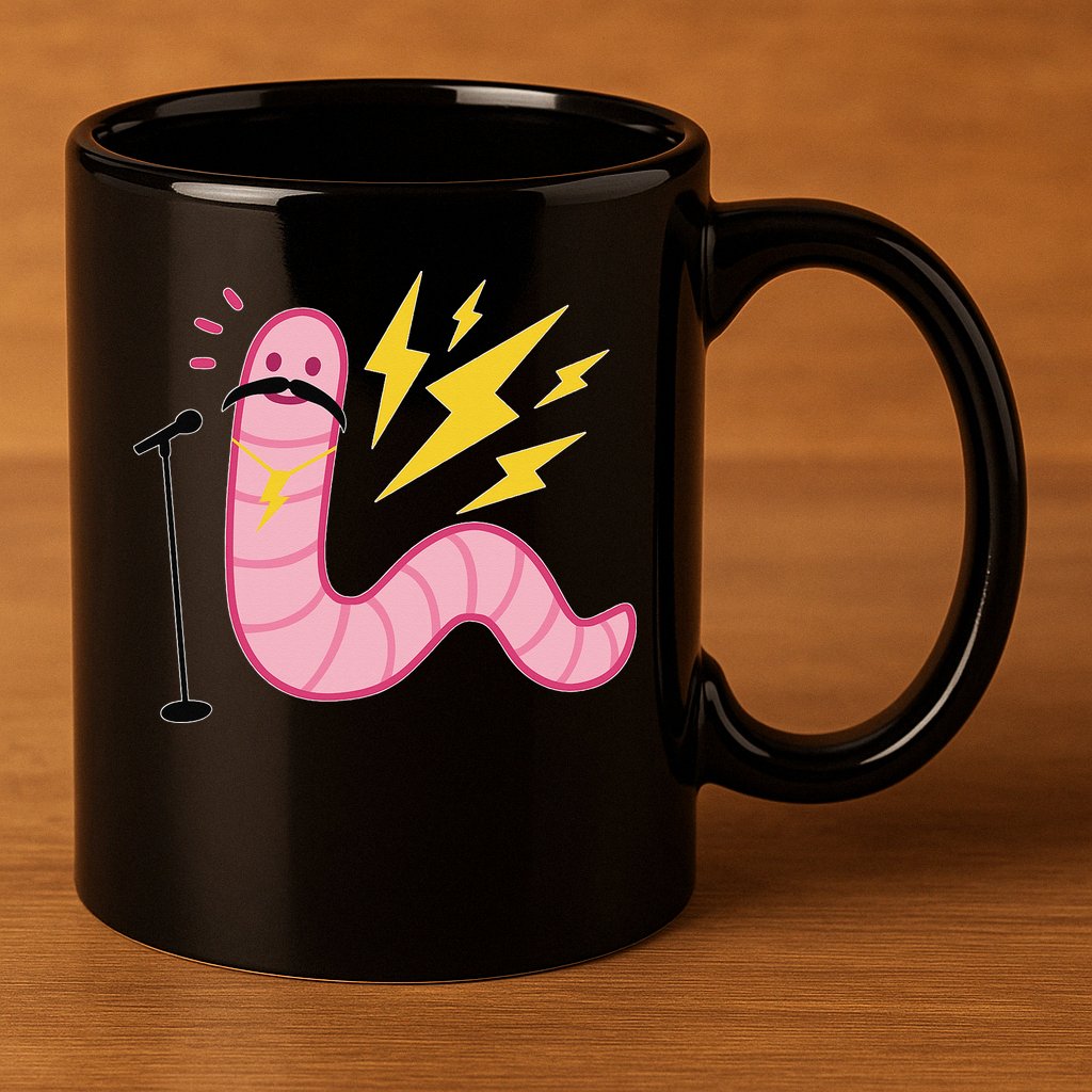 Worm With A Mustache Tom Ariana Reality 11oz C Handle Ceramic Mug