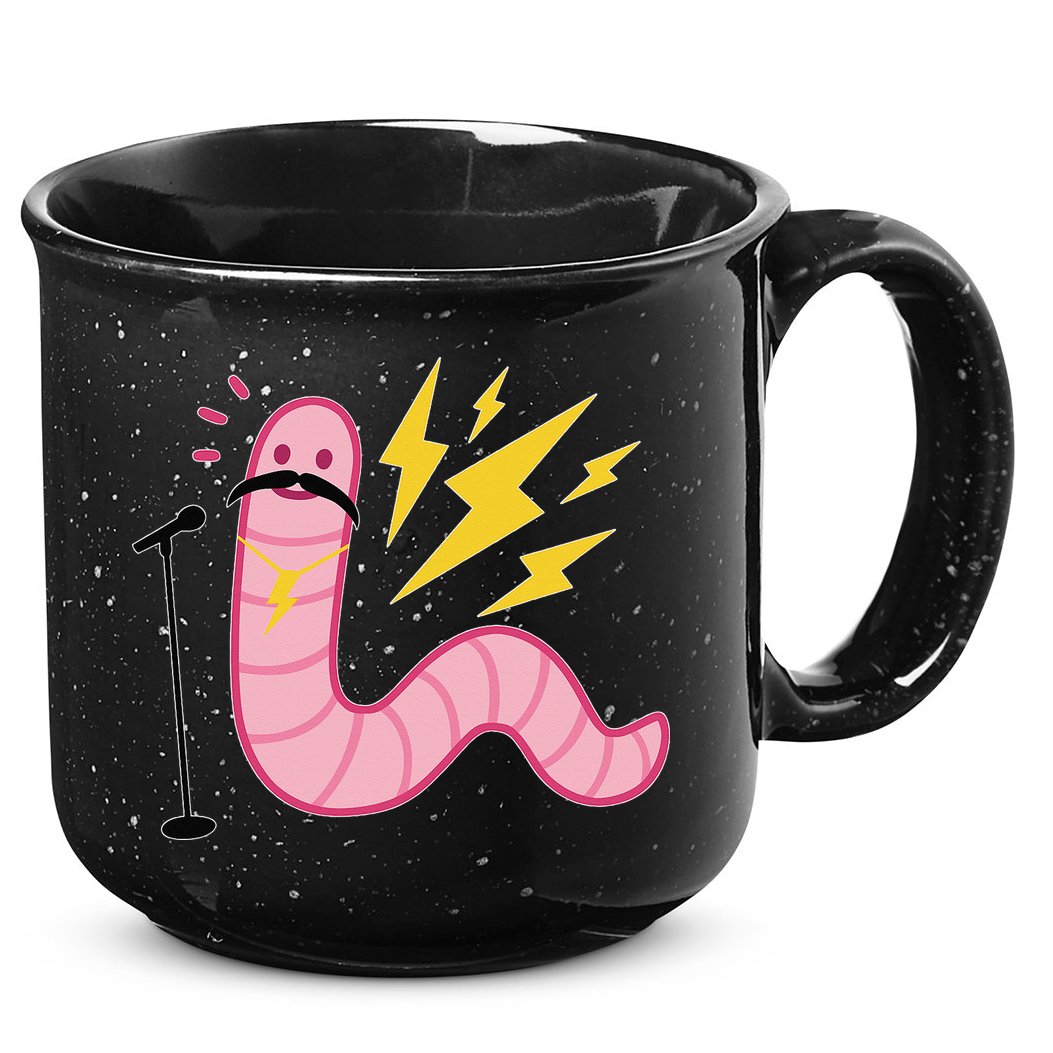 Worm With A Mustache Tom Ariana Reality 15oz Campfire Ceramic Mug