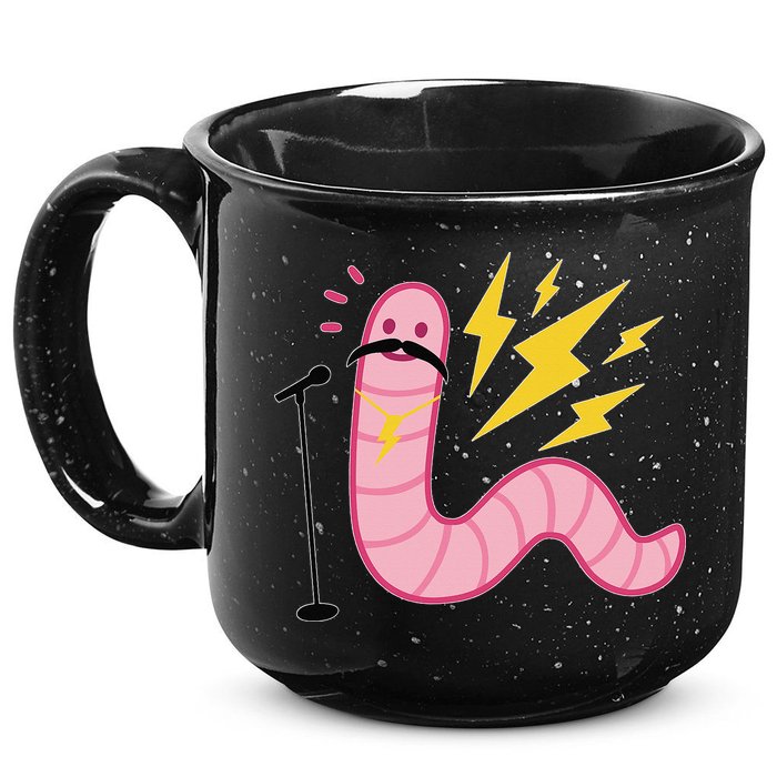 Worm With A Mustache Tom Ariana Reality 15oz Campfire Ceramic Mug