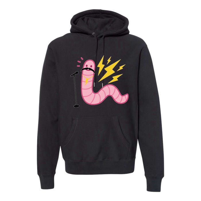 Worm With A Mustache Tom Ariana Reality Premium Hoodie