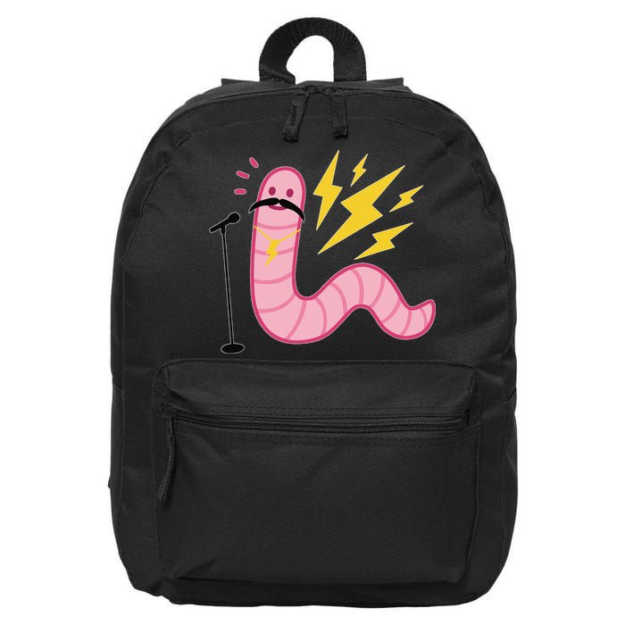 Worm With A Mustache Tom Ariana Reality 16 in Basic Backpack