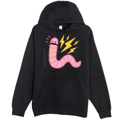 Worm With A Mustache Tom Ariana Reality Premium Pullover Hoodie