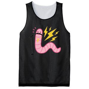 Worm With A Mustache Tom Ariana Reality Mesh Reversible Basketball Jersey Tank