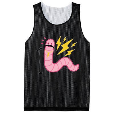Worm With A Mustache Tom Ariana Reality Mesh Reversible Basketball Jersey Tank