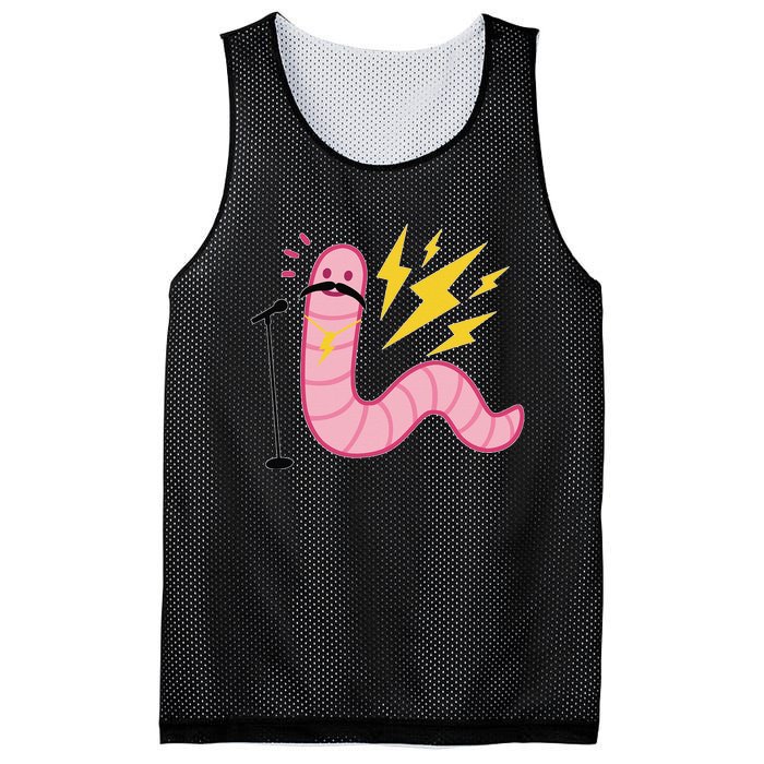 Worm With A Mustache Tom Ariana Reality Mesh Reversible Basketball Jersey Tank