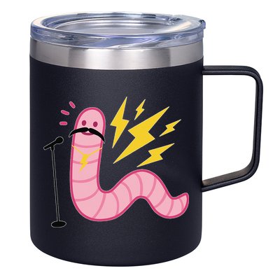 Worm With A Mustache Tom Ariana Reality 12oz Stainless Steel Coffee Mug