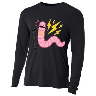 Worm With A Mustache Tom Ariana Reality Cooling Performance Long Sleeve Crew
