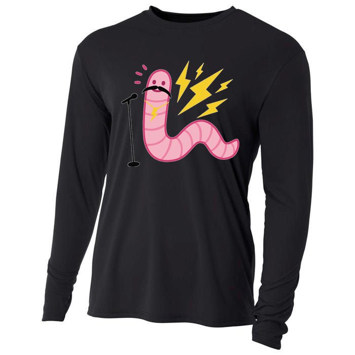 Worm With A Mustache Tom Ariana Reality Cooling Performance Long Sleeve Crew