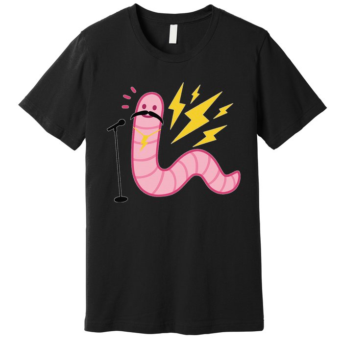 Worm With A Mustache Tom Ariana Reality Premium T-Shirt