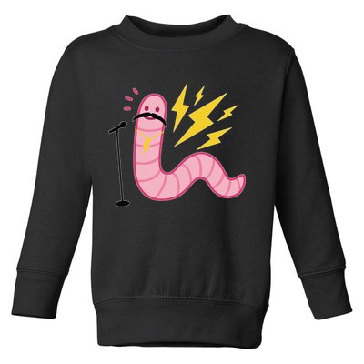 Worm With A Mustache Tom Ariana Reality Toddler Sweatshirt