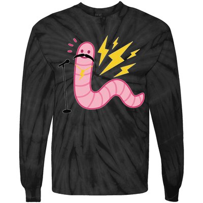 Worm With A Mustache Tom Ariana Reality Tie-Dye Long Sleeve Shirt