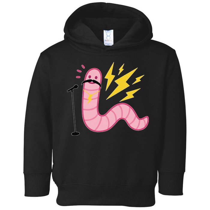 Worm With A Mustache Tom Ariana Reality Toddler Hoodie