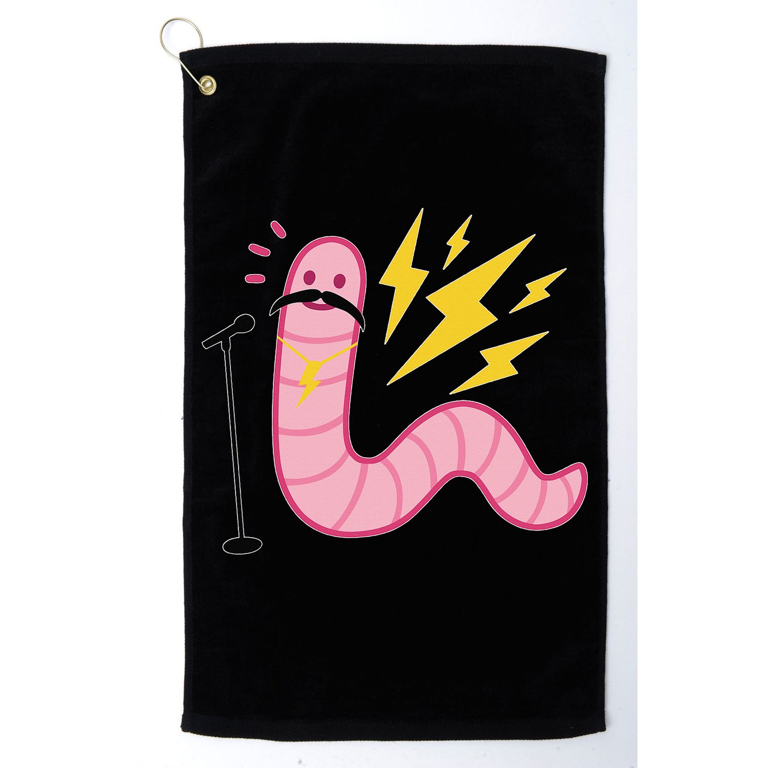 Worm With A Mustache Tom Ariana Reality Golf Towel