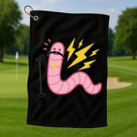 Worm With A Mustache Tom Ariana Reality Golf Towel