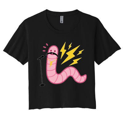 Worm With A Mustache Tom Ariana Reality Crop Top